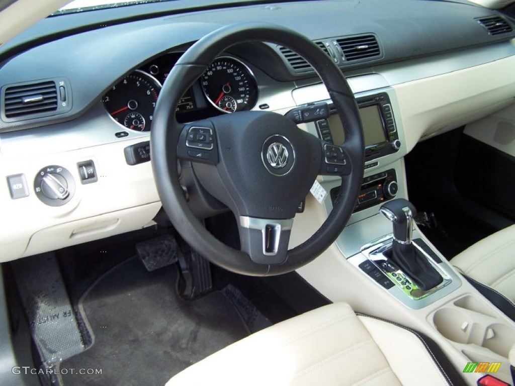 Cornsilk Beige Two Tone Interior 2010 Volkswagen CC Luxury Photo #49927200