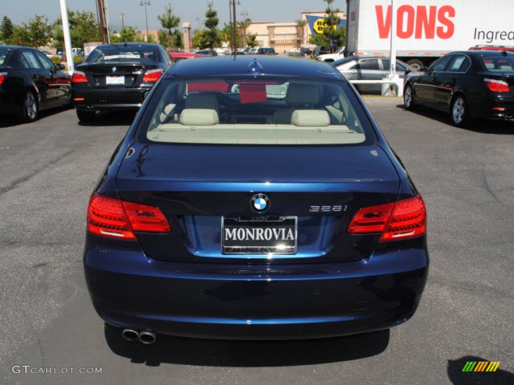 2011 3 Series 328i Coupe - Deep Sea Blue Metallic / Beige Dakota Leather photo #6