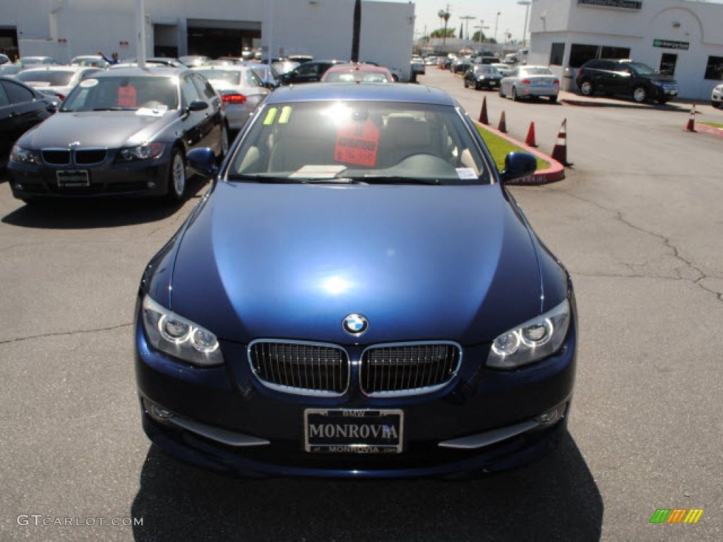 2011 3 Series 328i Coupe - Deep Sea Blue Metallic / Beige Dakota Leather photo #16