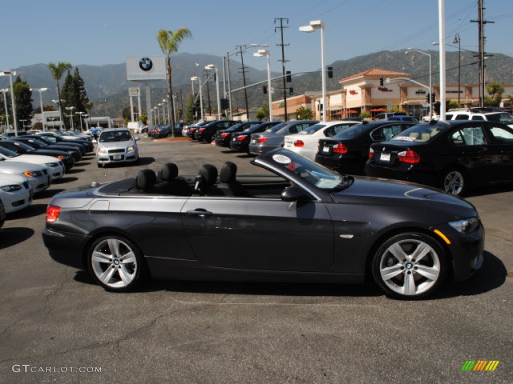 2008 3 Series 335i Convertible - Sparkling Graphite Metallic / Black photo #3