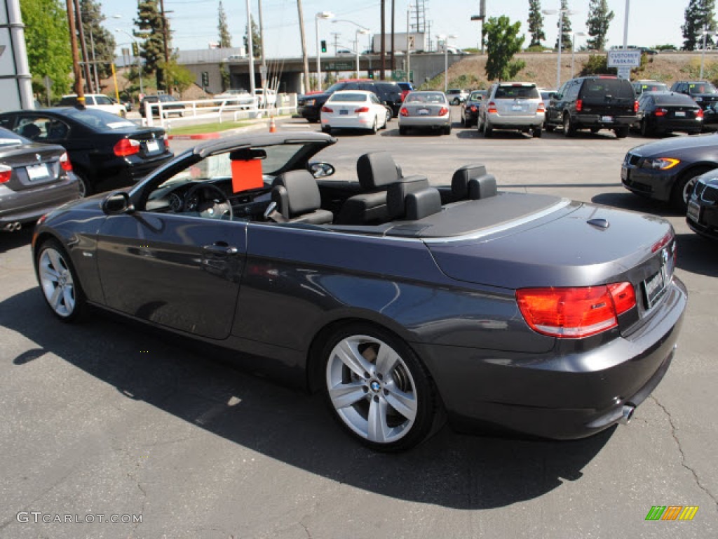 2008 3 Series 335i Convertible - Sparkling Graphite Metallic / Black photo #9