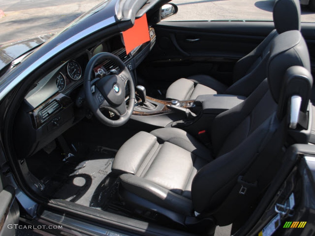 2008 3 Series 335i Convertible - Sparkling Graphite Metallic / Black photo #13