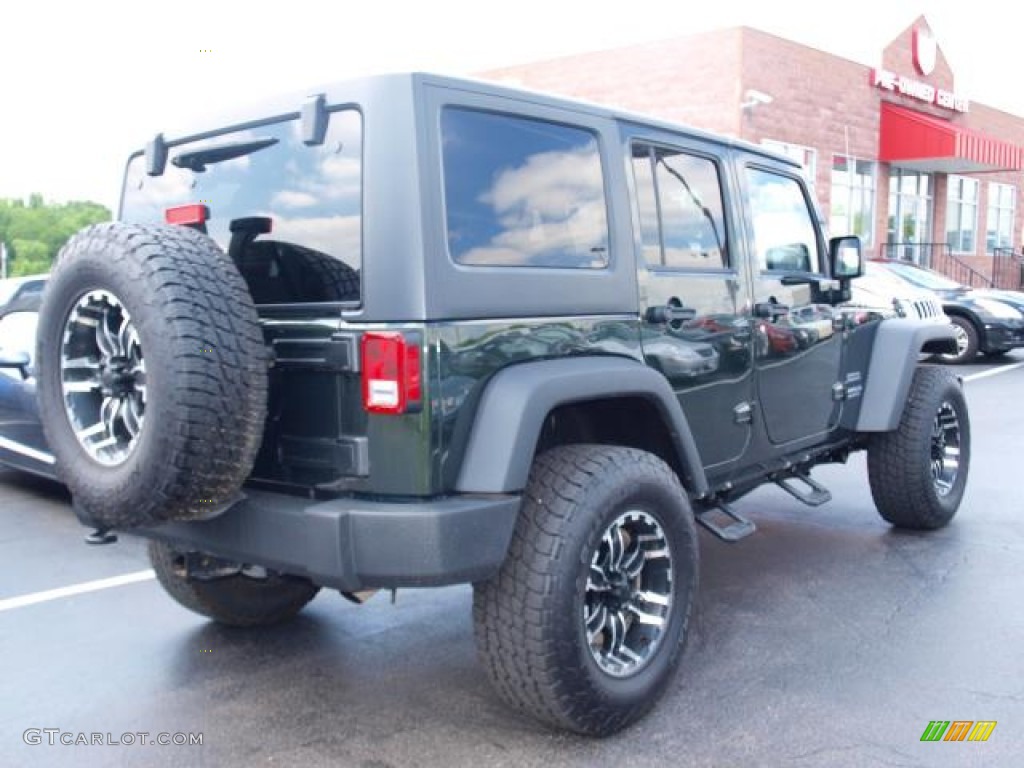 Natural Green Pearl 2011 Jeep Wrangler Unlimited Sport 4x4 Exterior Photo #49928433