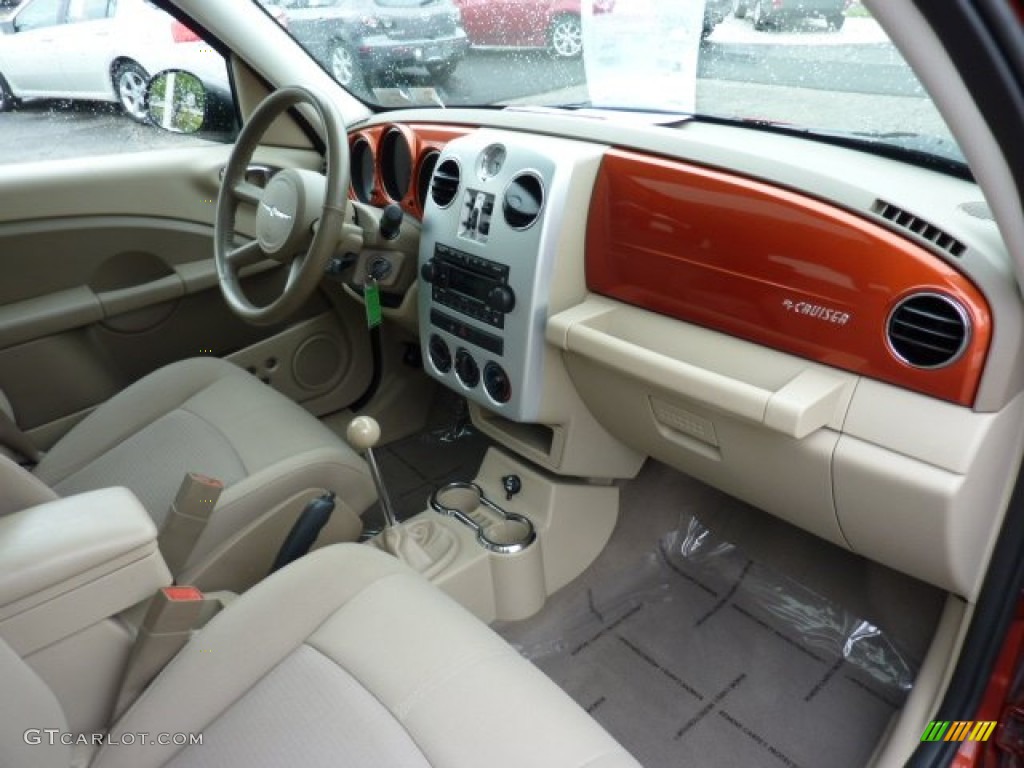 2007 Chrysler PT Cruiser Limited Pastel Pebble Beige Dashboard Photo #49928535