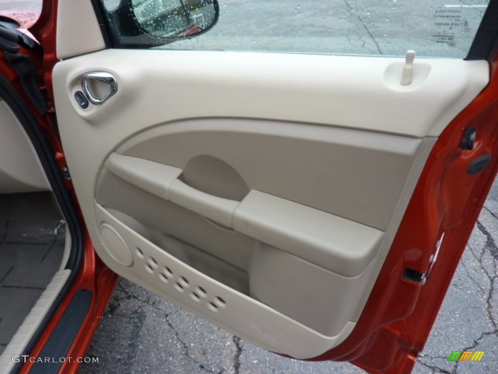 2007 Chrysler PT Cruiser Limited Pastel Pebble Beige Door Panel Photo #49928550