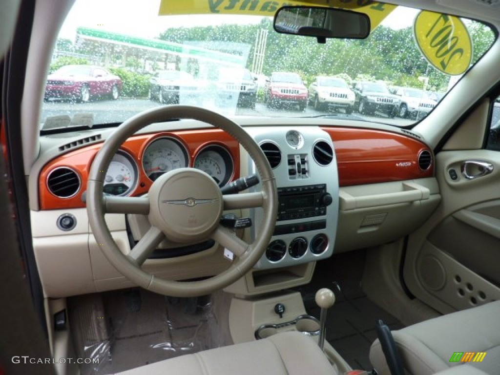 2007 Chrysler PT Cruiser Limited Pastel Pebble Beige Dashboard Photo #49928622