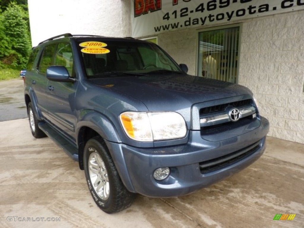 2006 Sequoia Limited 4WD - Bluesteel Mica / Taupe photo #5