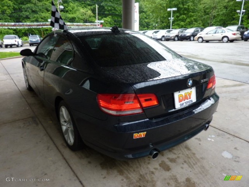 2009 3 Series 335xi Coupe - Monaco Blue Metallic / Saddle Brown Dakota Leather photo #4