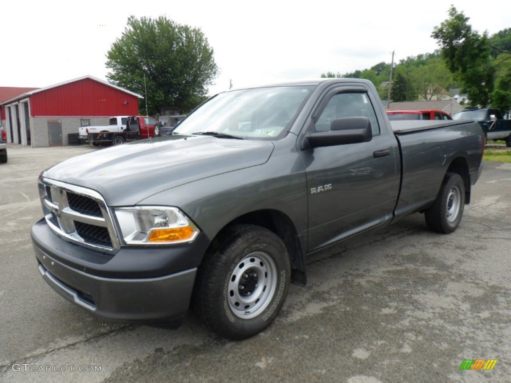 Mineral Gray Metallic 2010 Dodge Ram 1500 ST Regular Cab 4x4 Exterior Photo #49932252