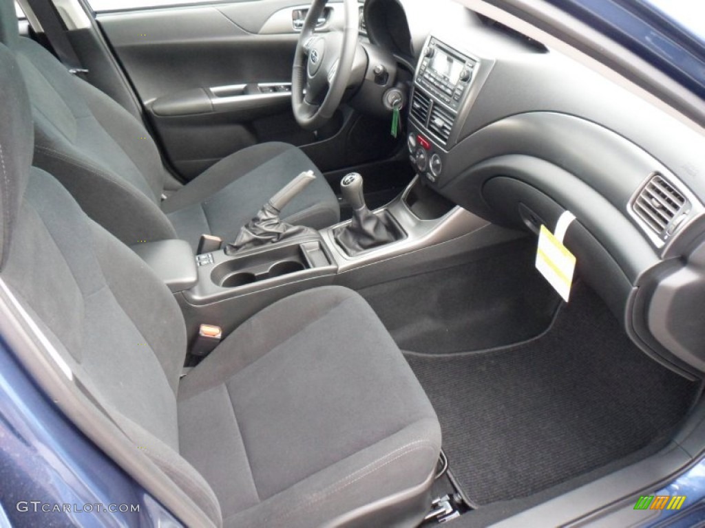 Carbon Black Interior 2011 Subaru Impreza 2.5i Premium Wagon Photo #49932513