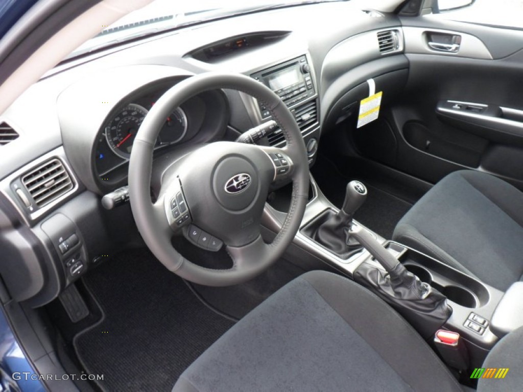 Carbon Black Interior 2011 Subaru Impreza 2.5i Premium Wagon Photo #49932642