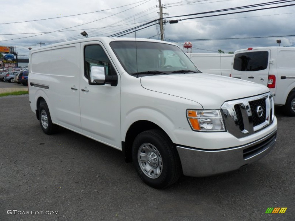 Blizzard White 2012 Nissan NV 1500 SV Exterior Photo #49933707