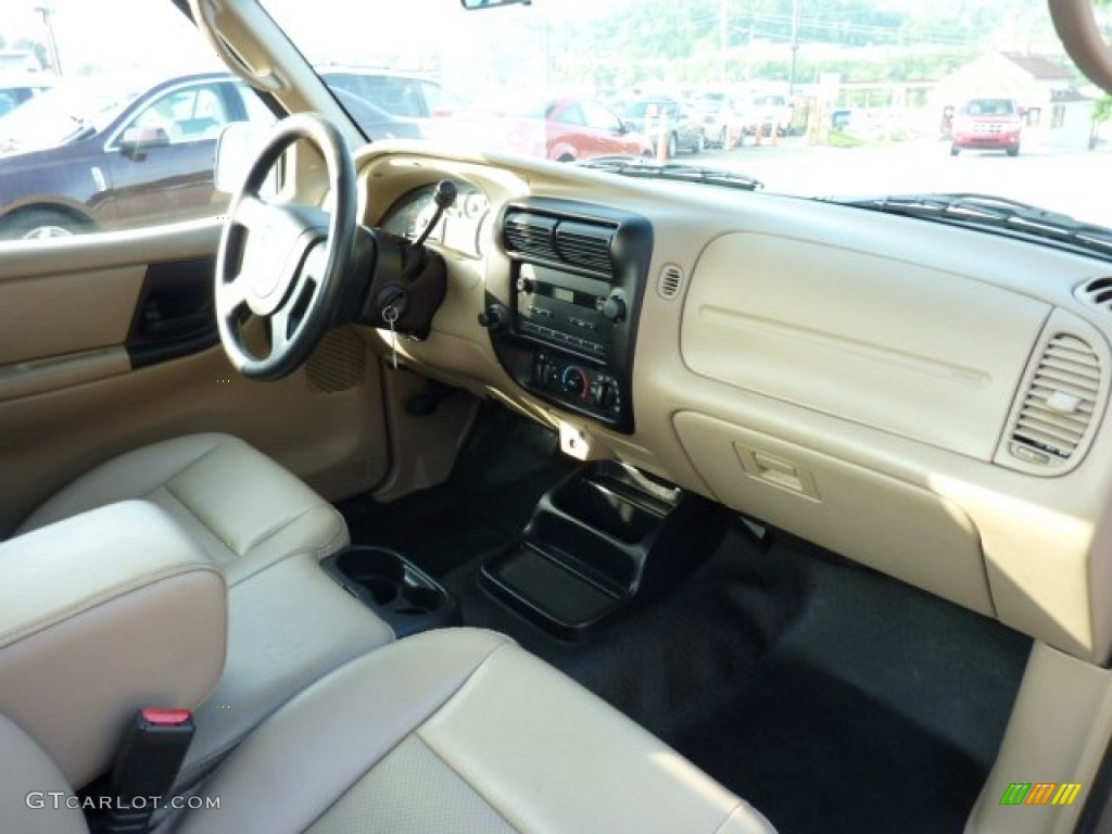 2005 Ford Ranger XL Regular Cab Medium Pebble Tan Dashboard Photo #49935054