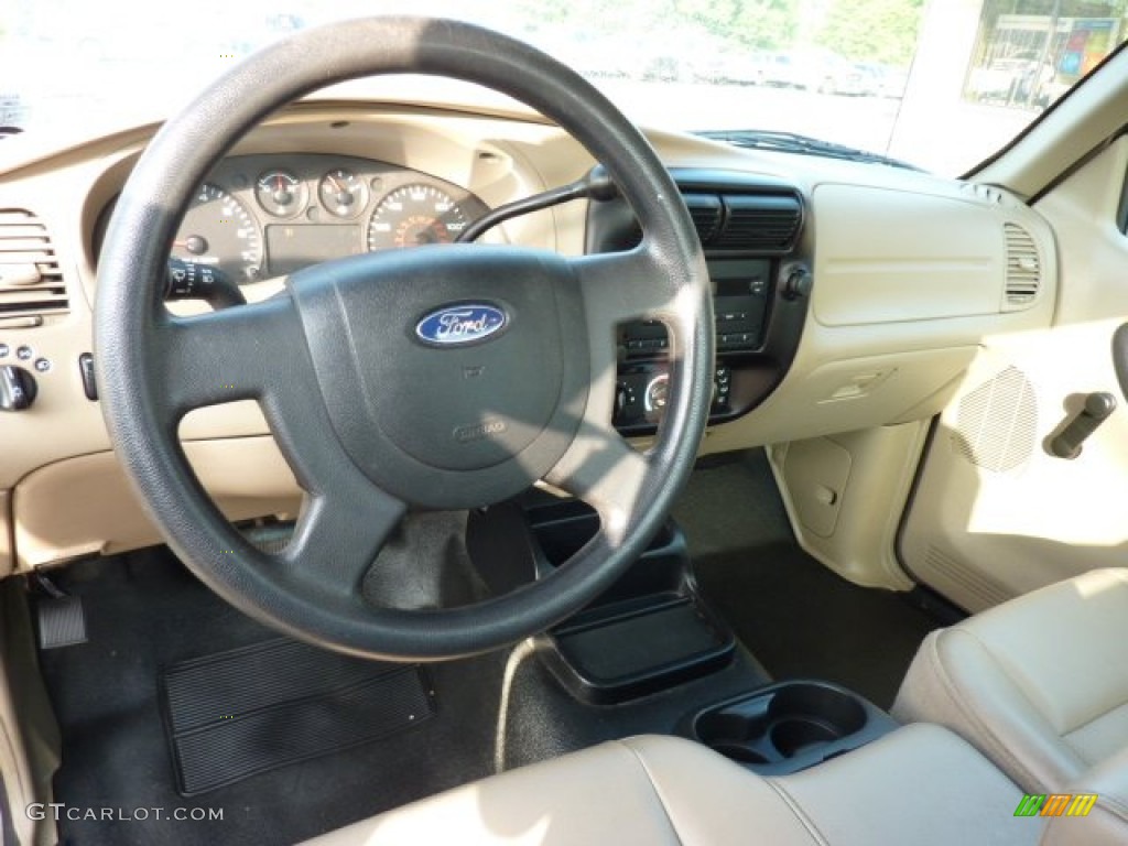 Medium Pebble Tan Interior 2005 Ford Ranger XL Regular Cab Photo #49935087