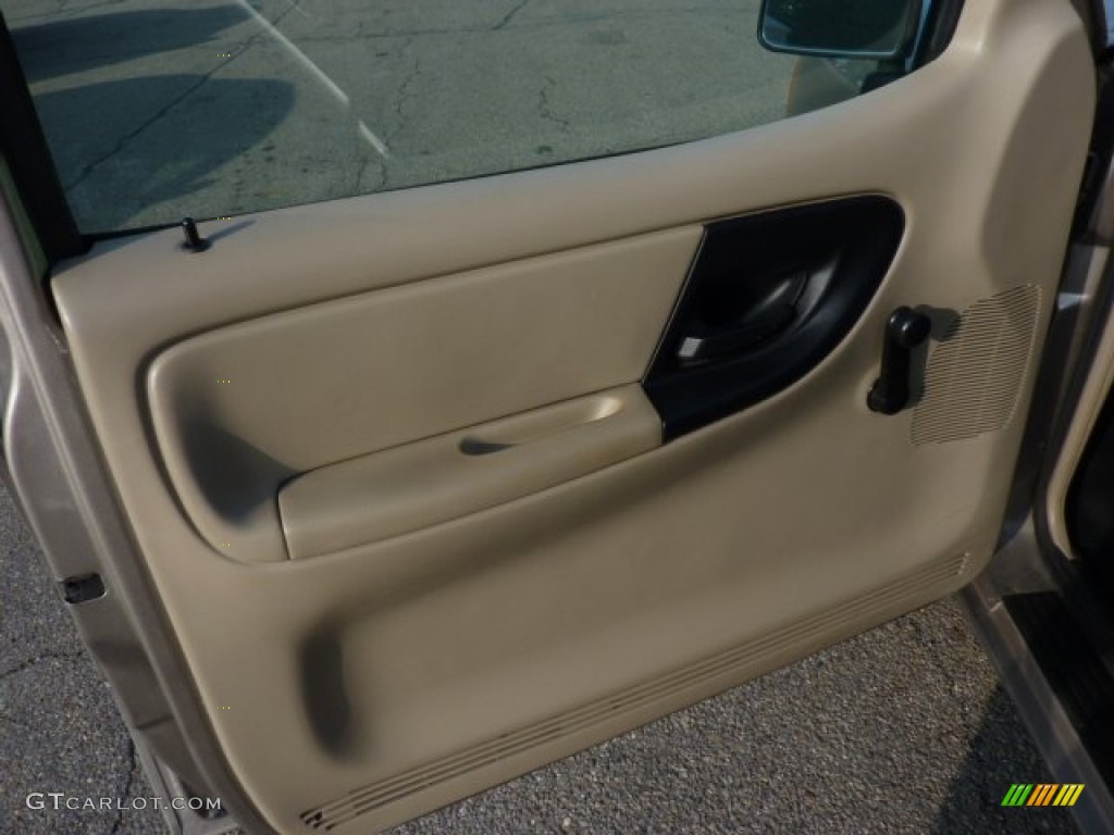 2005 Ford Ranger XL Regular Cab Medium Pebble Tan Door Panel Photo #49935096