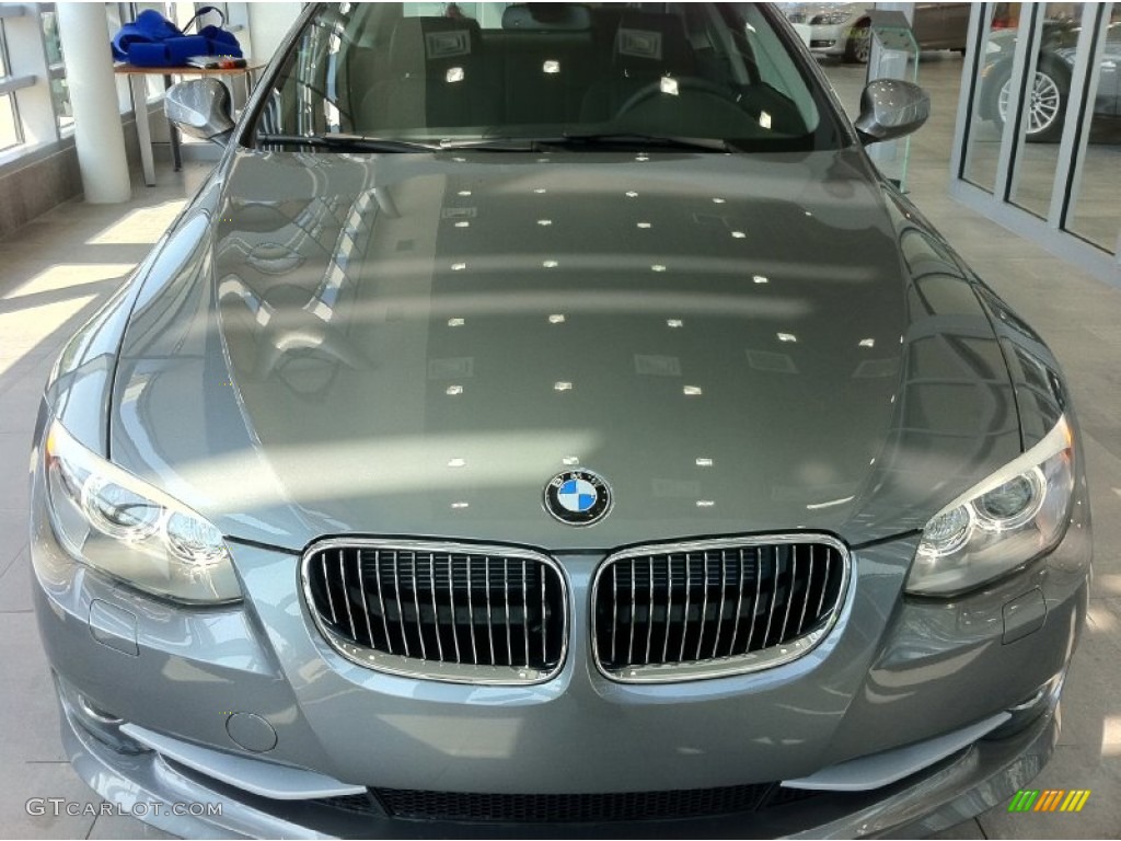 2011 3 Series 328i xDrive Coupe - Space Gray Metallic / Black photo #2