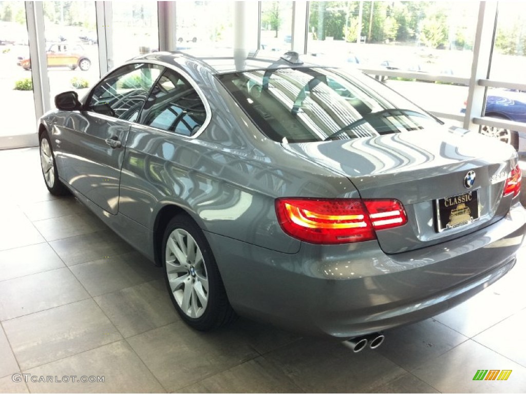 2011 3 Series 328i xDrive Coupe - Space Gray Metallic / Black photo #3