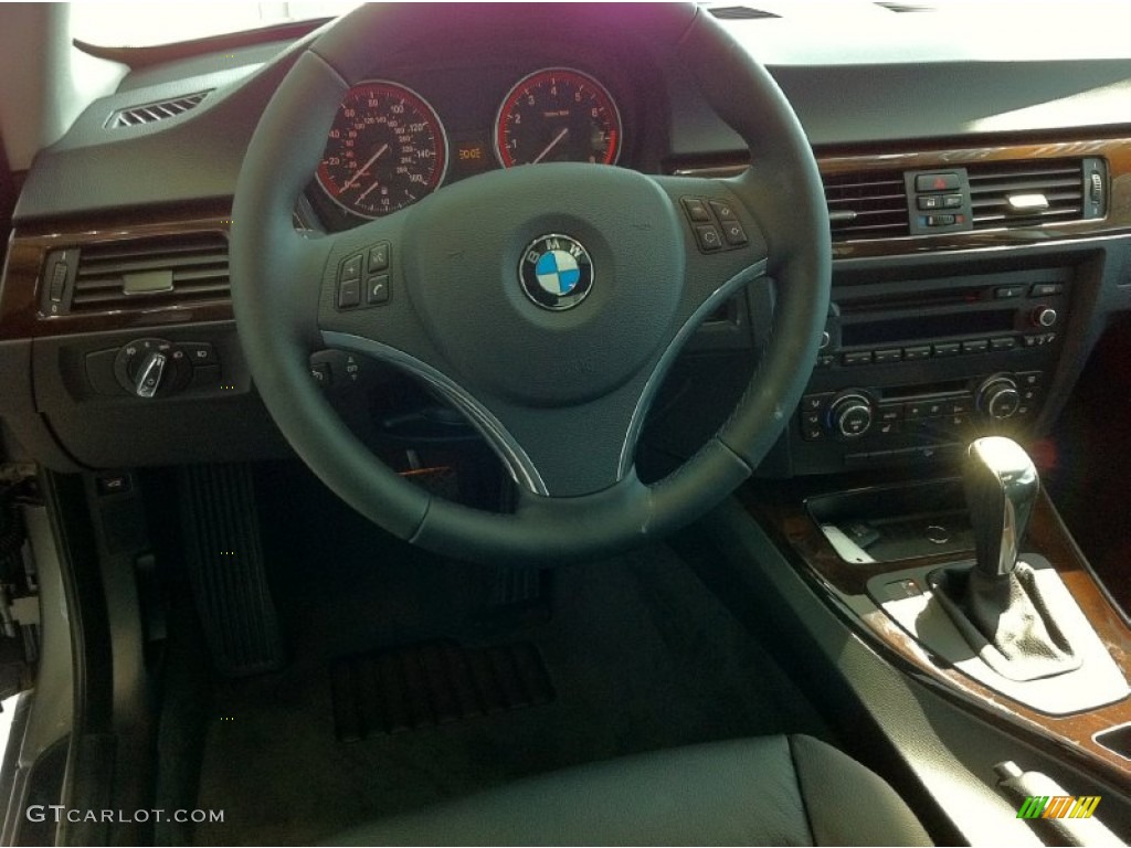2011 3 Series 328i xDrive Coupe - Space Gray Metallic / Black photo #9
