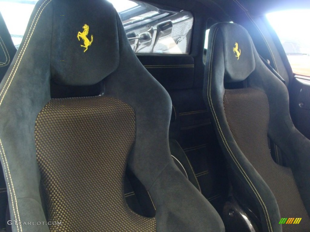 Black Interior 2008 Ferrari F430 Scuderia Coupe Photo #49935579