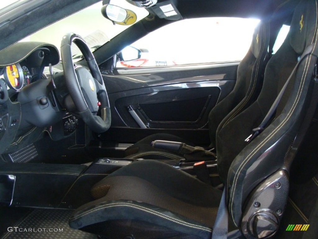 Black Interior 2008 Ferrari F430 Scuderia Coupe Photo #49935621