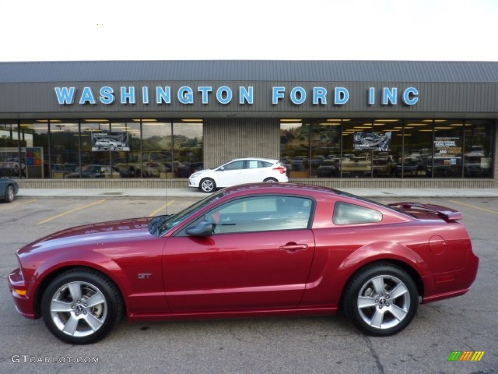 2007 Mustang GT Premium Coupe - Redfire Metallic / Dark Charcoal photo #1