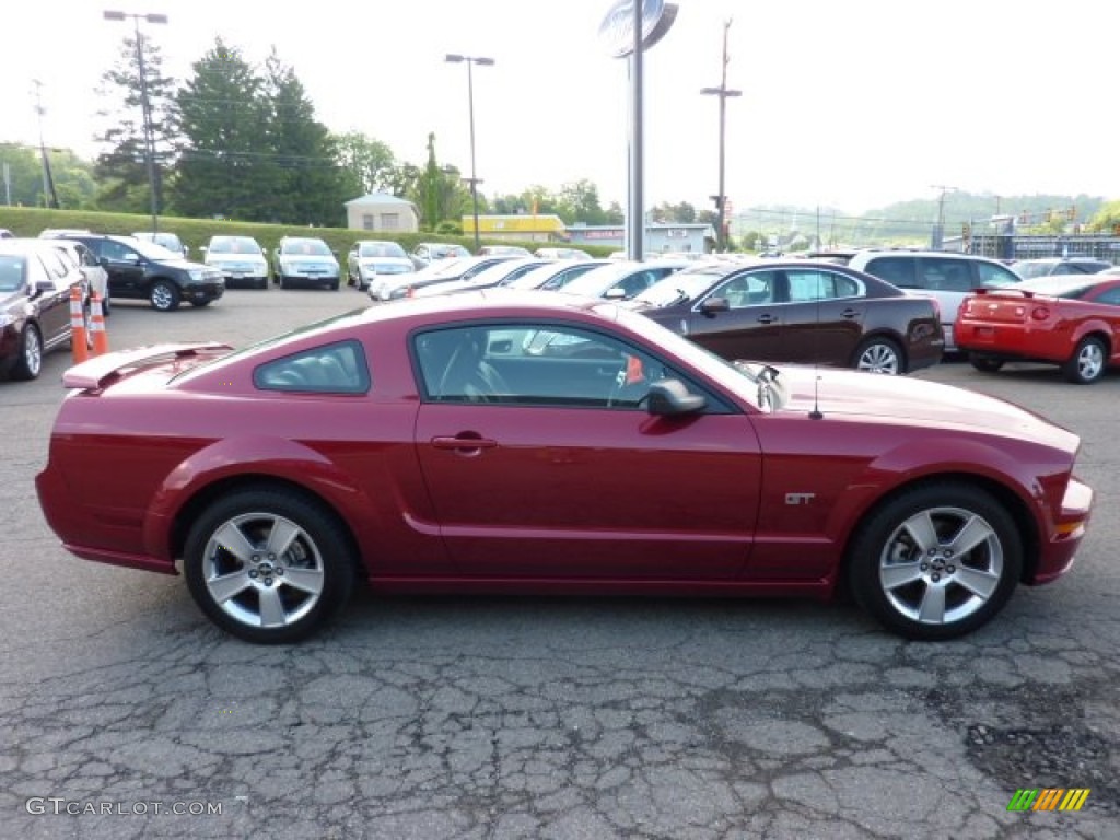 2007 Mustang GT Premium Coupe - Redfire Metallic / Dark Charcoal photo #5