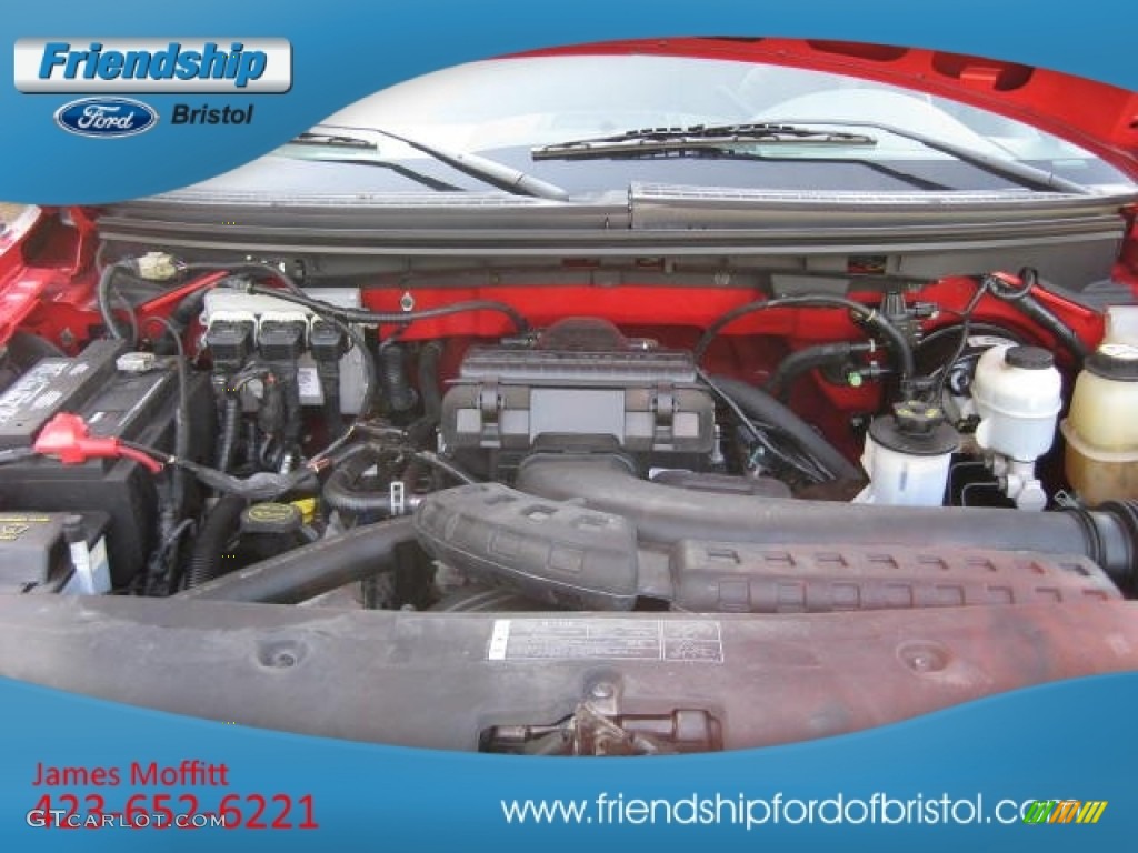 2005 F150 XLT Regular Cab 4x4 - Bright Red / Medium Flint Grey photo #11