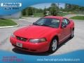 2004 Torch Red Ford Mustang V6 Coupe  photo #2