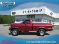 1995 Electric Currant Red Pearl Ford F150 XLT Regular Cab 4x4  photo #1