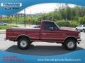 1995 Electric Currant Red Pearl Ford F150 XLT Regular Cab 4x4  photo #5