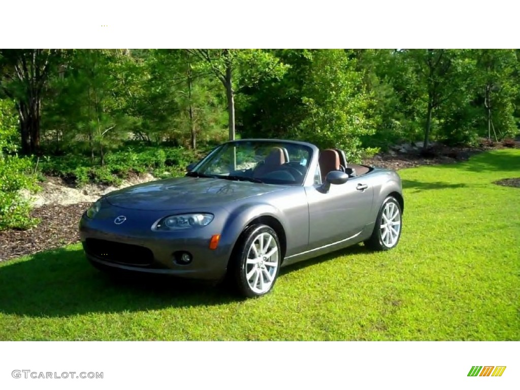 Galaxy Gray Mica 2007 Mazda MX-5 Miata Grand Touring Roadster Exterior Photo #49937876