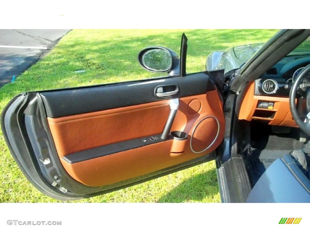 2007 Mazda MX-5 Miata Grand Touring Roadster Tan Door Panel Photo #49937930