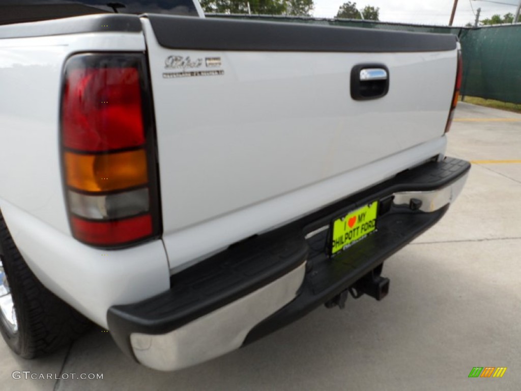 2006 Sierra 1500 SLE Crew Cab - Summit White / Dark Pewter photo #21