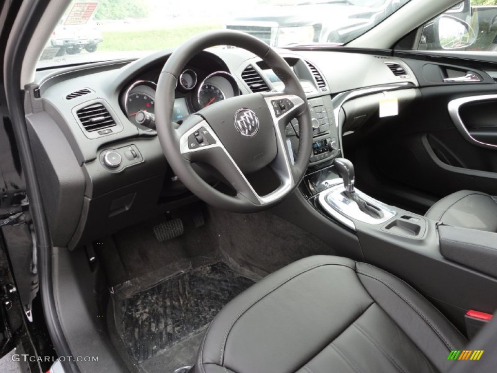 Ebony Interior 2011 Buick Regal CXL Photo #49939190