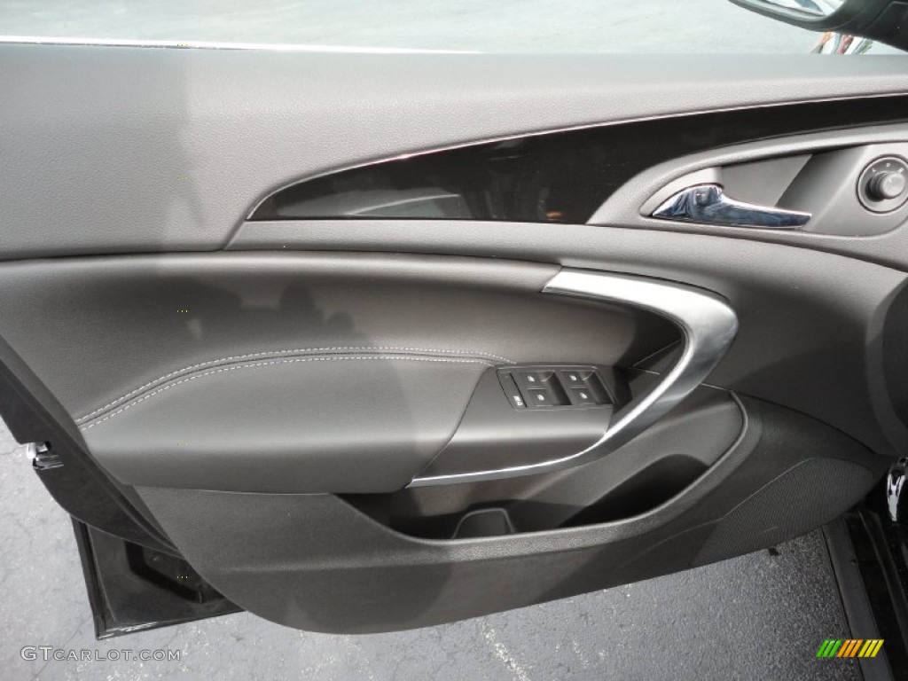 2011 Buick Regal CXL Ebony Door Panel Photo #49939235