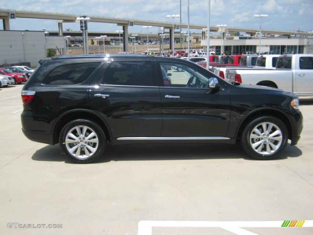 Brilliant Black Crystal Pearl 2011 Dodge Durango Crew Exterior Photo #49940147