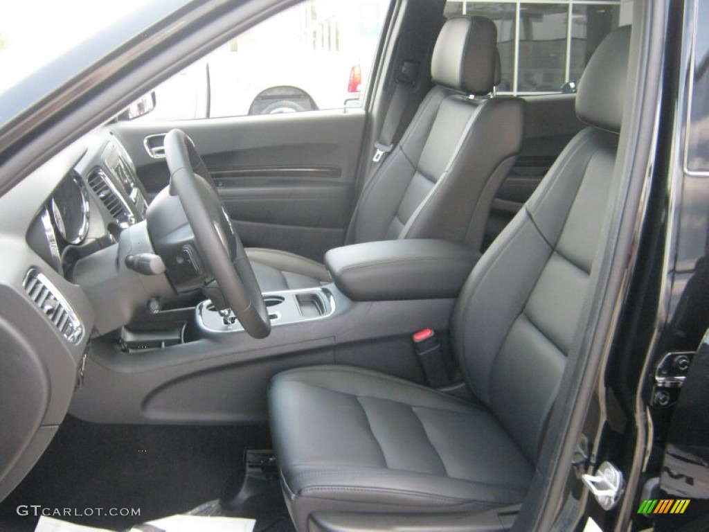 Black Interior 2011 Dodge Durango Crew Photo #49940270