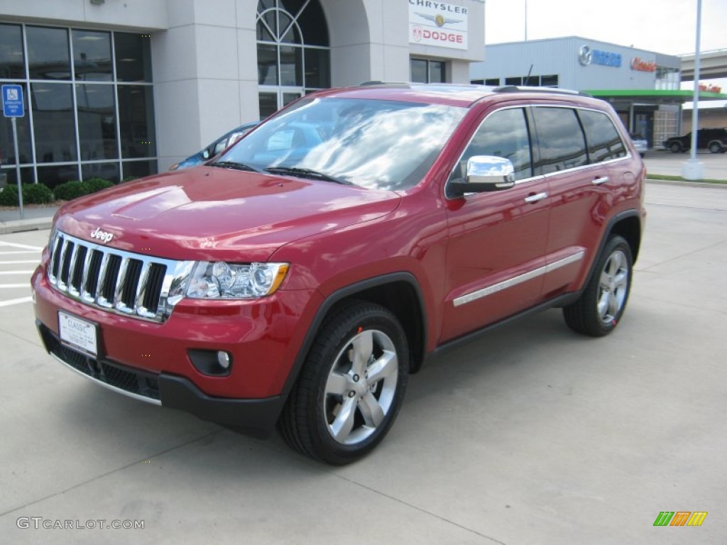 2011 Grand Cherokee Limited - Inferno Red Crystal Pearl / Black/Light Frost Beige photo #1