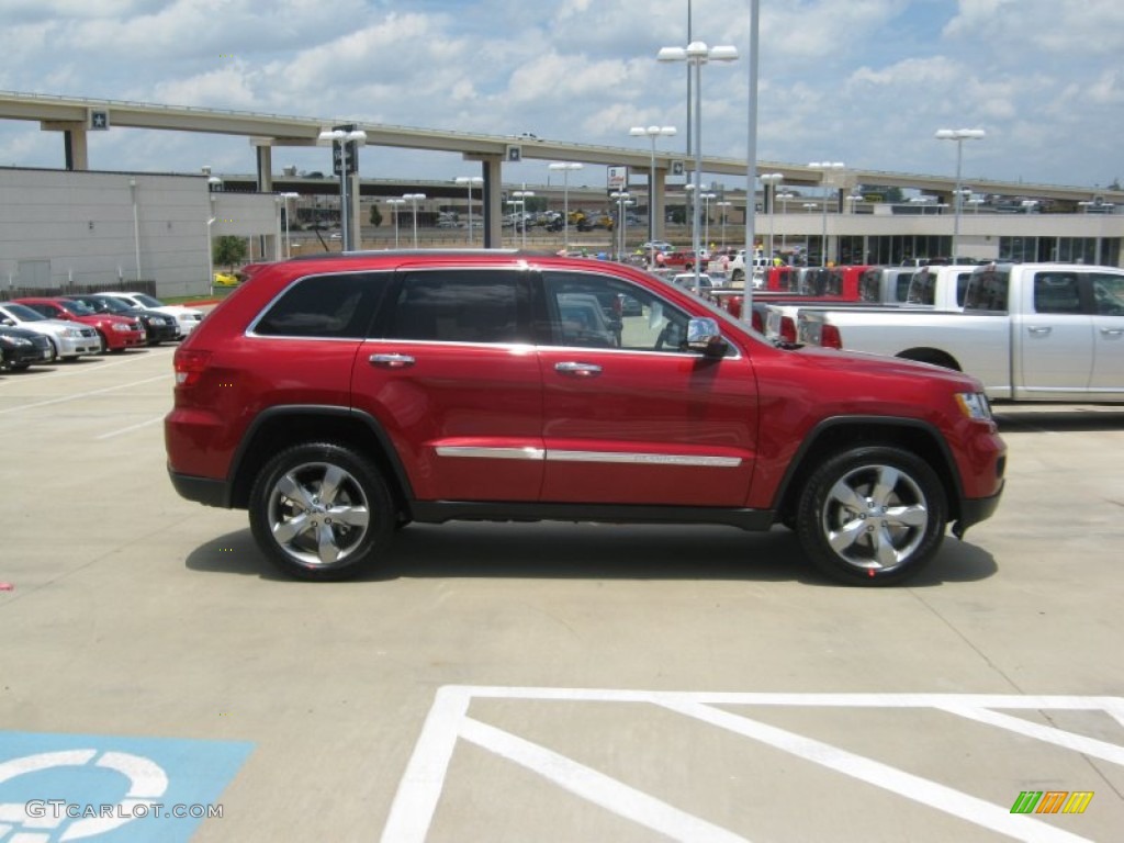 2011 Grand Cherokee Limited - Inferno Red Crystal Pearl / Black/Light Frost Beige photo #6