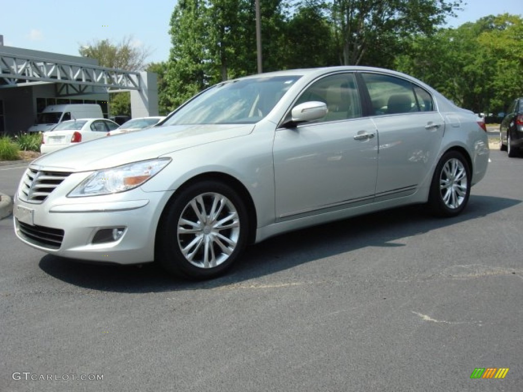 Platinum Metallic 2010 Hyundai Genesis 4.6 Sedan Exterior Photo #49942295