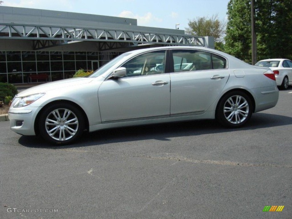 Platinum Metallic 2010 Hyundai Genesis 4.6 Sedan Exterior Photo #49942310