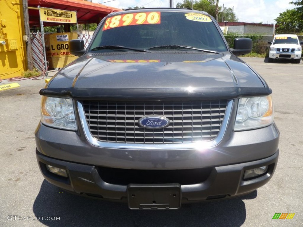 2003 Expedition XLT - Dark Shadow Grey Metallic / Flint Grey photo #2