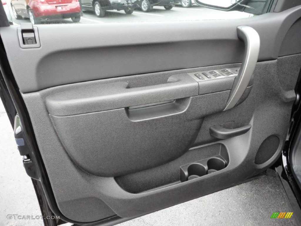 2011 GMC Sierra 1500 Extended Cab 4x4 Dark Titanium Door Panel Photo #49943900