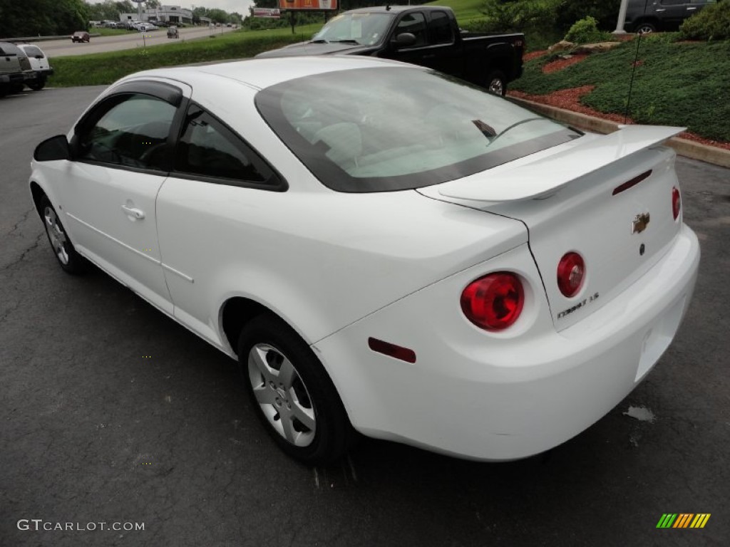 2007 Cobalt LS Coupe - Summit White / Gray photo #2