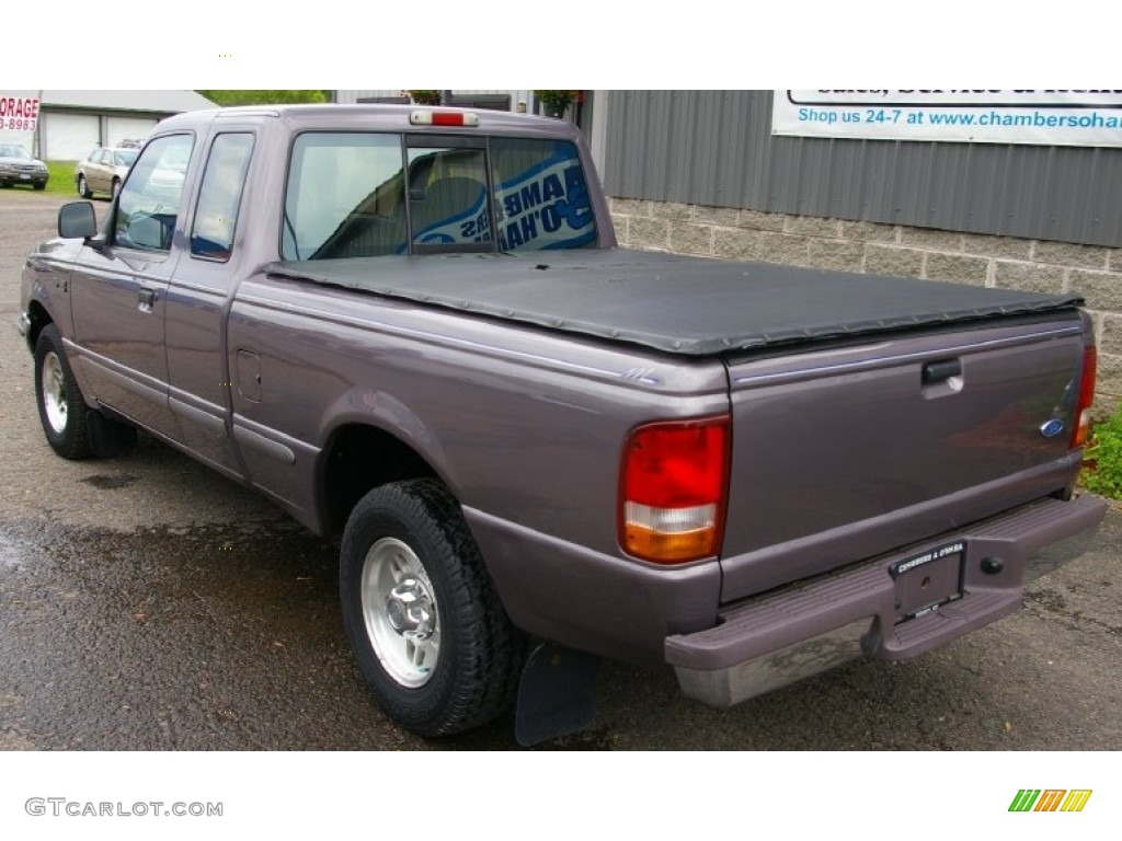 1996 Ranger XLT SuperCab - Medium Graphite Metallic / Blue photo #8
