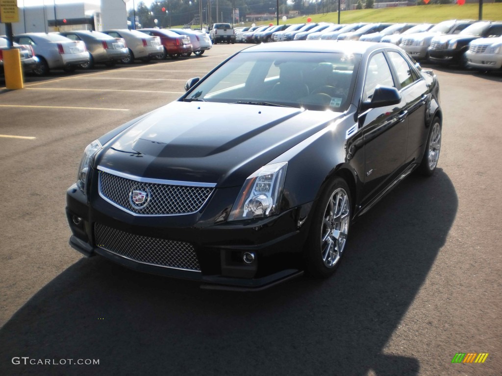 2009 CTS -V Sedan - Black Raven / Ebony photo #1