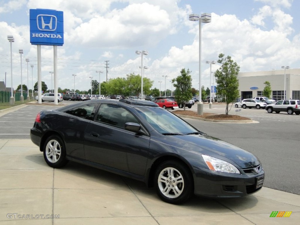 2007 Accord EX-L Coupe - Graphite Pearl / Gray photo #3