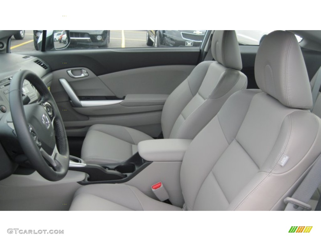 Gray Interior 2012 Honda Civic EX-L Coupe Photo #49946957