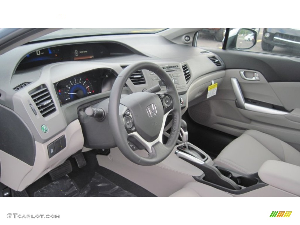 Gray Interior 2012 Honda Civic EX-L Coupe Photo #49946969