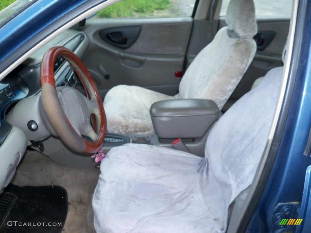 1998 Malibu Sedan - Medium Opal Blue Metallic / Light Gray photo #9